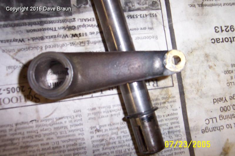 MGTD15470/Gearbox and Clutch/Clutch Refurbishment/Brazed and redrilled hole in clutch release